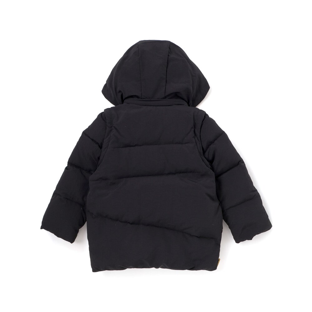 袖・フードタ取り外しダウンジャケット(110~160cm) ブルー 110cm