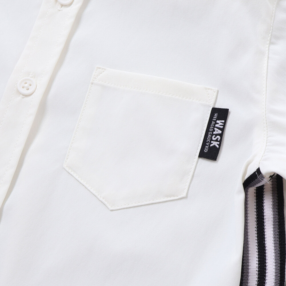 ストレッチナイロンシャツ(110~160cm) ホワイト 110cm