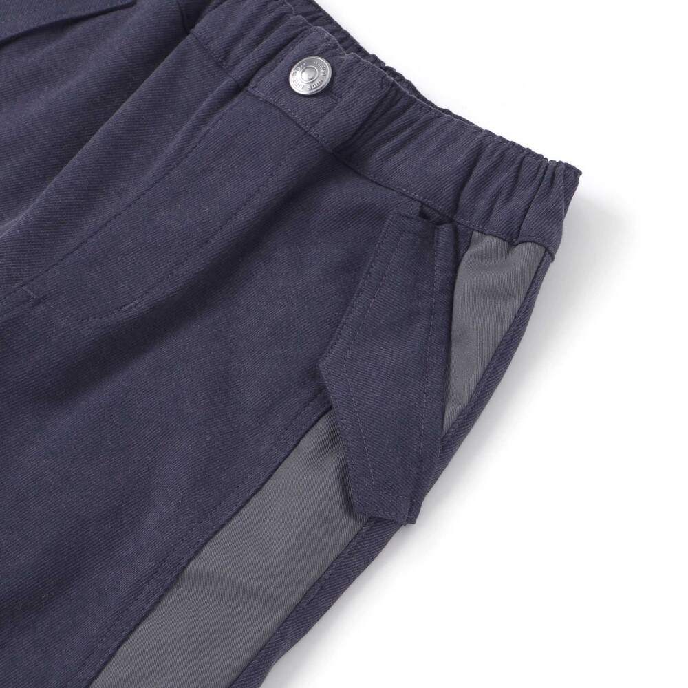 サイド切り替えストレッチトレートパンツ(110~160cm) ネイビー 110cm