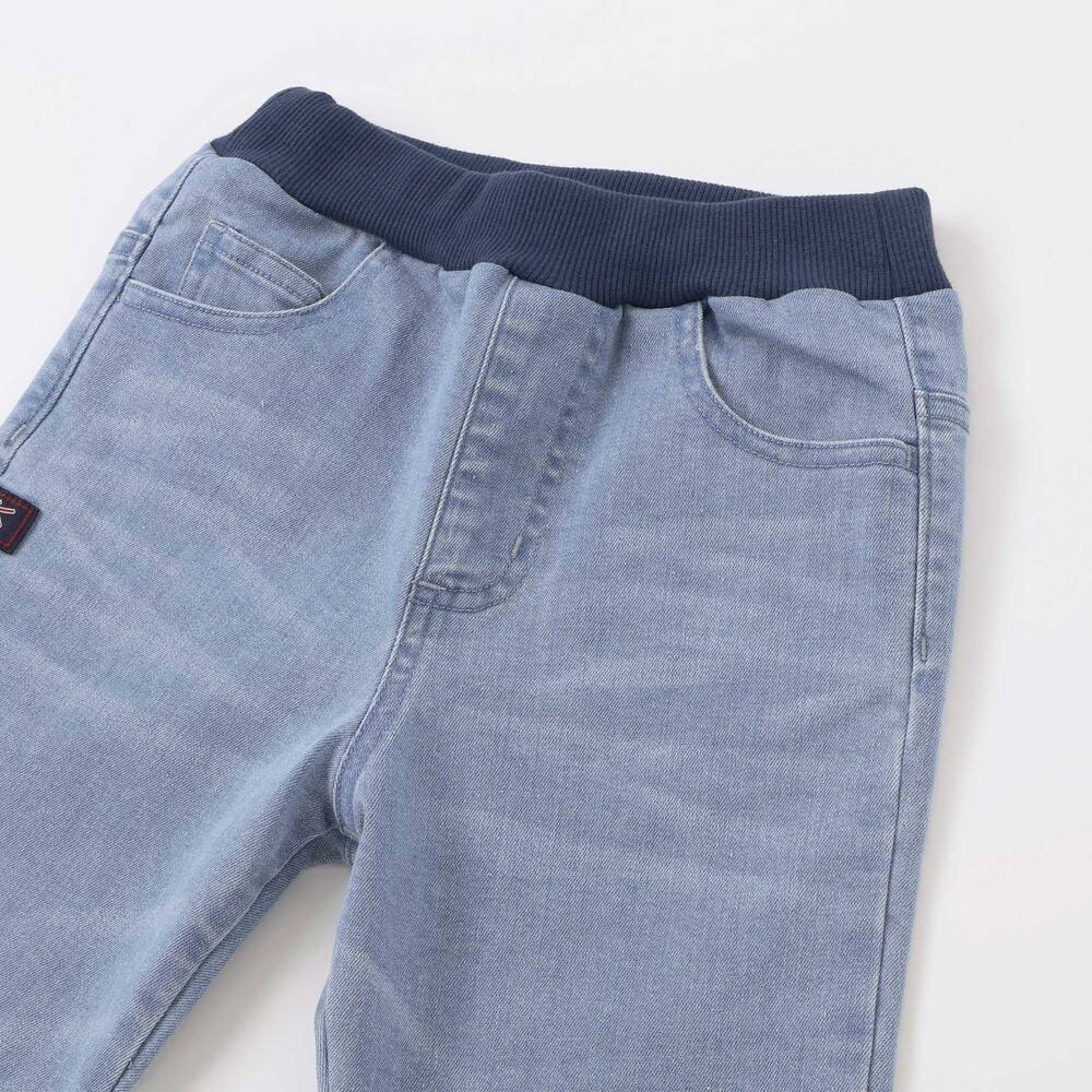 ロゴネーム付きストレッチデニムパンツ(100~160cm) ブルー 100cm