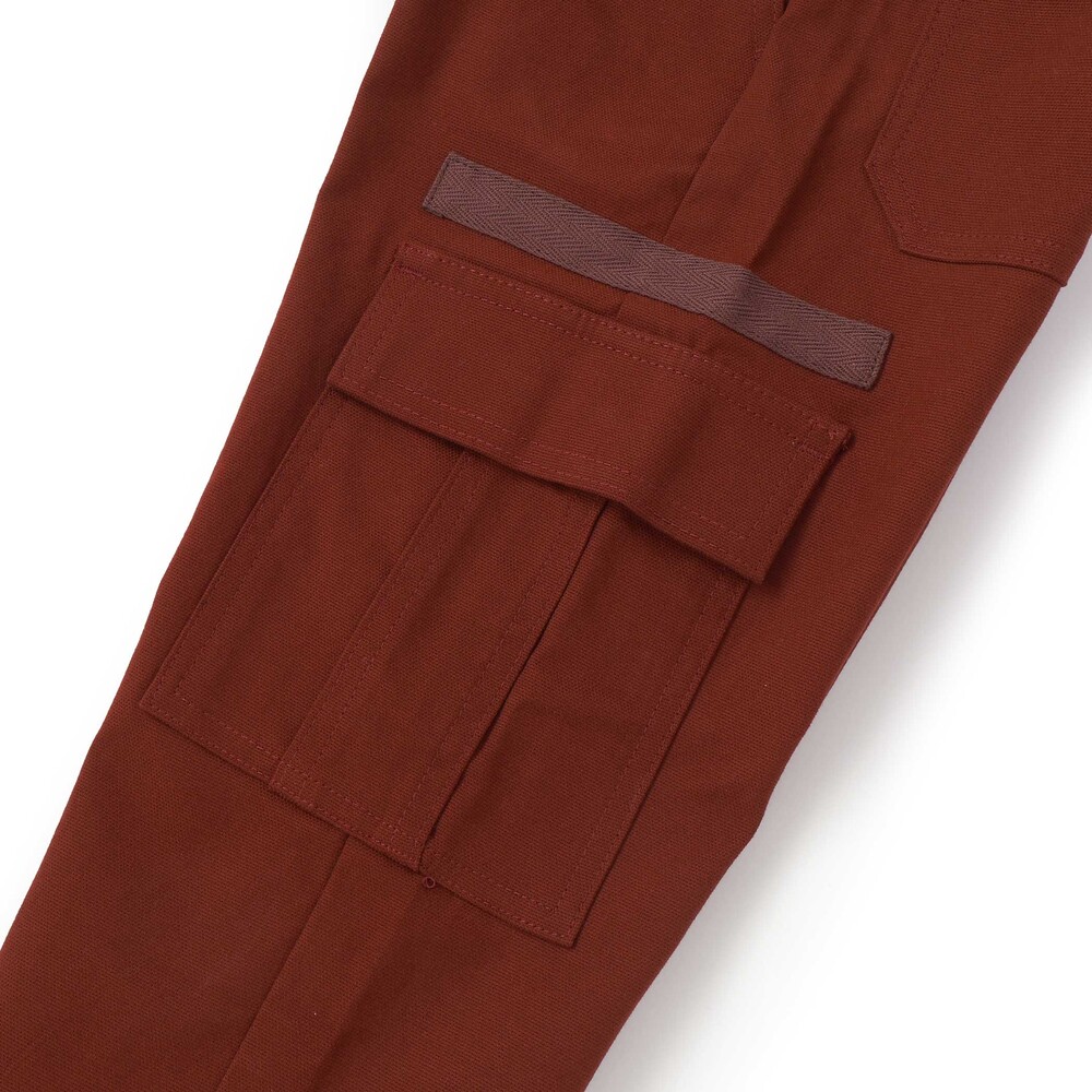 ストレッチキャンバス カーゴワイドパンツ(110~160cm) ネイビー 110cm