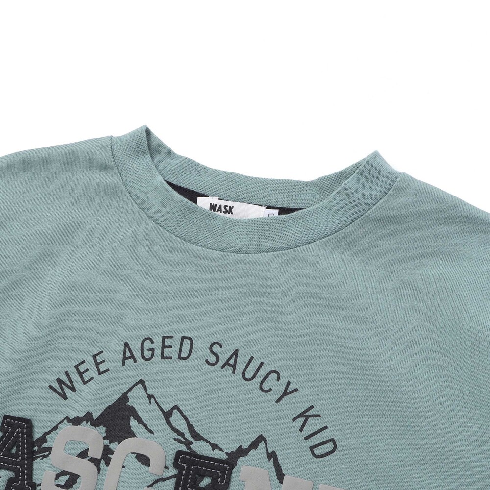 ASCENTレイヤード風ビッグ長袖Tシャツ(110~160cm) オフホワイト 110cm