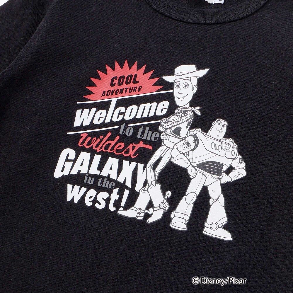 【TOY STORY】バックロゴビッグTシャツ(90~160cm) ブラック 110cm