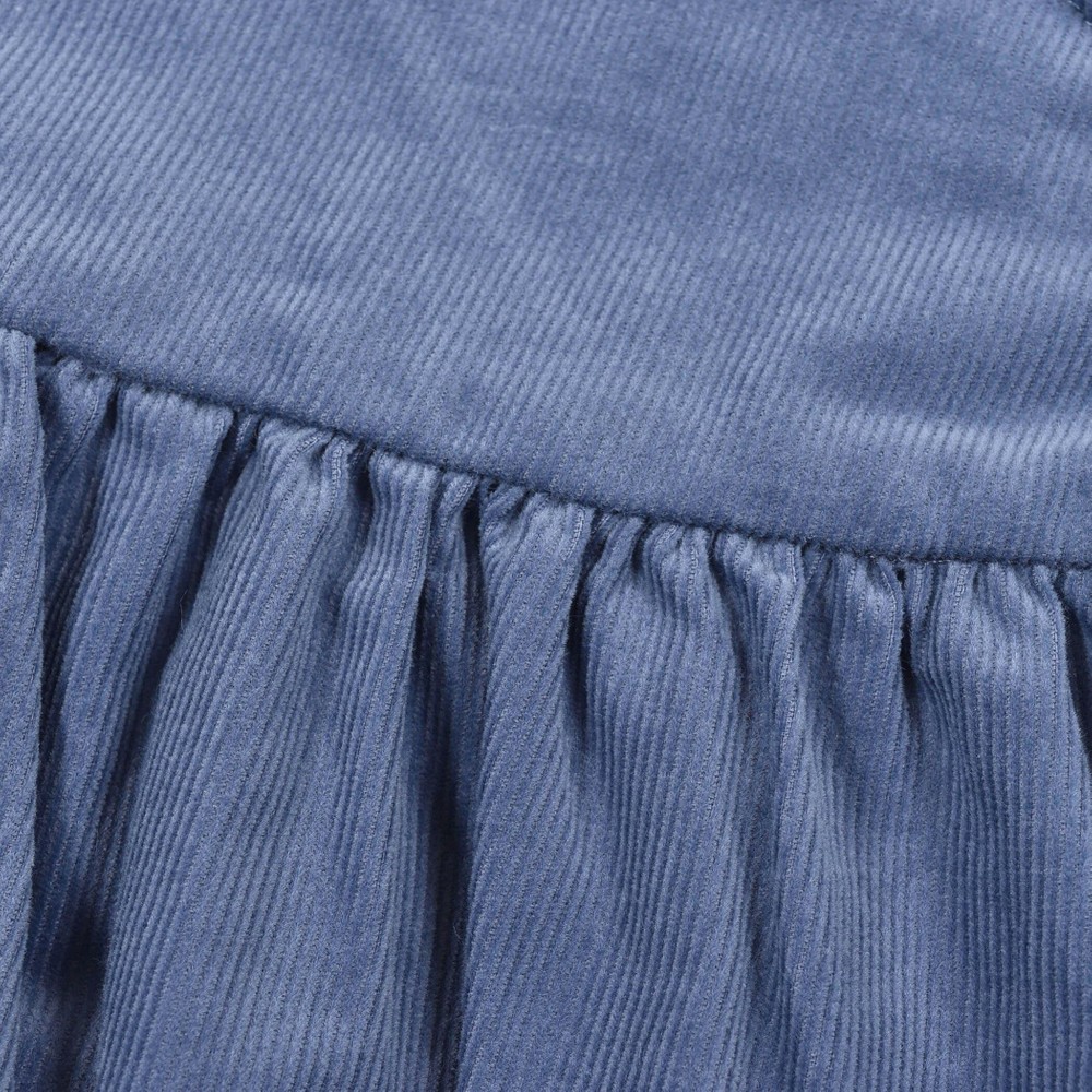 リボン付き シャツコール ジャンパースカート(70~110cm)(70cm