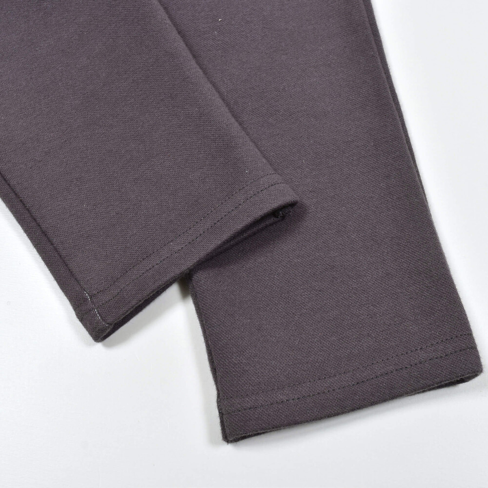 【お揃い】デニムニットロングパンツ(80~110cm) グレー 110cm
