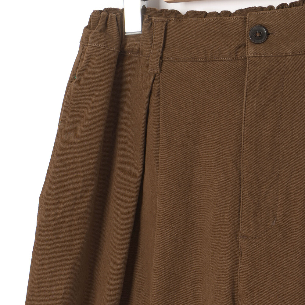 葛城ストレッチタック入りパンツ大人親子お揃い(145~175cm) ブラウン M(145-160cm)