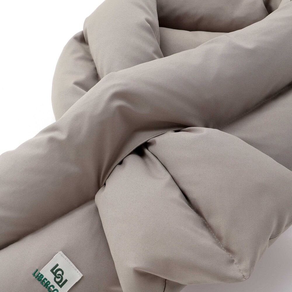 リモンタポリエステルツイルダウンマフラー大人親子お揃い ブラック ワンサイズ