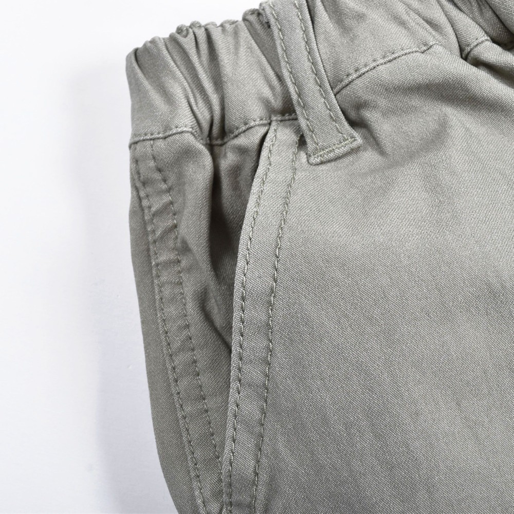 ワッペン デザイン ストレッチ パンツ(120~160cm) パープル 160cm