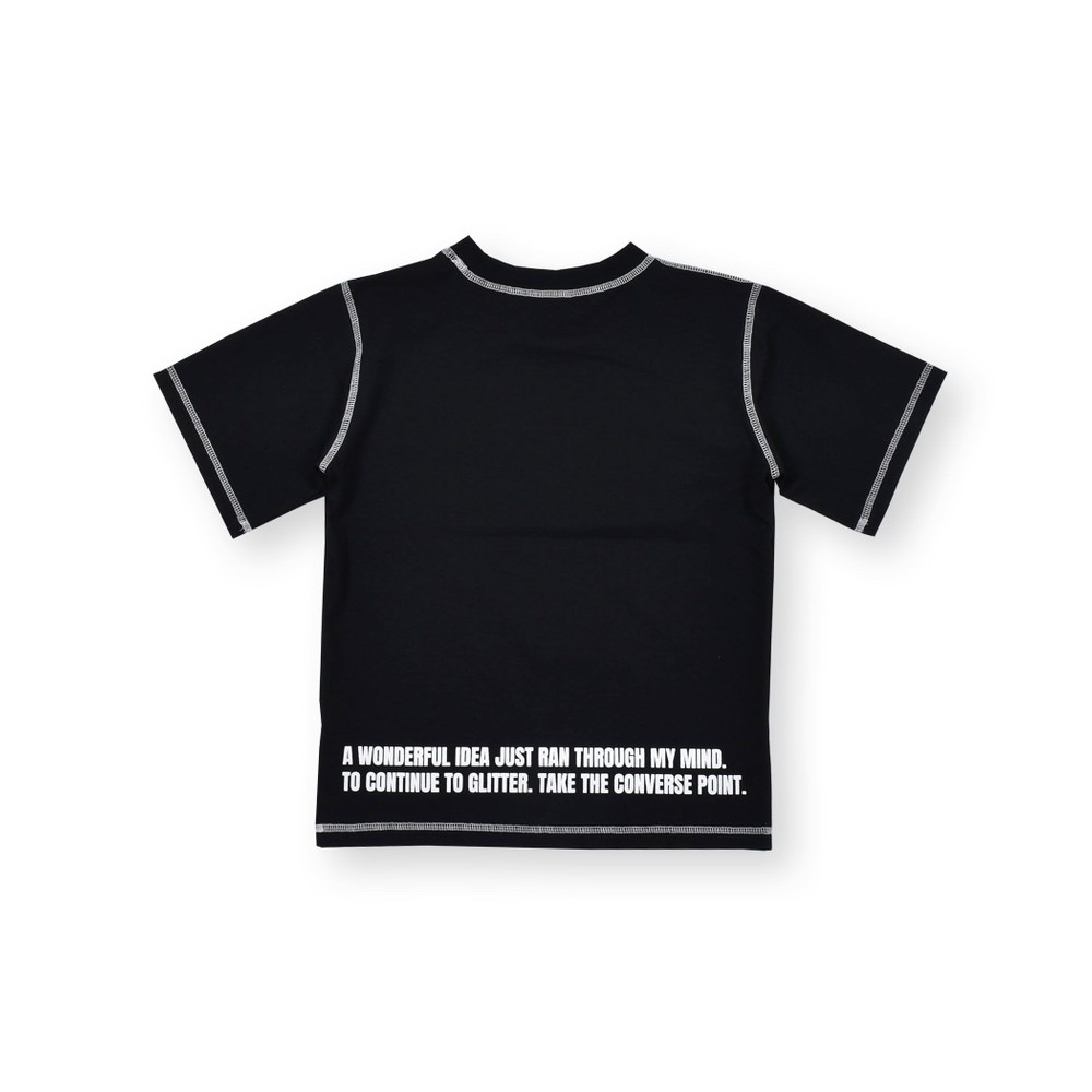 フロント パッチ Tシャツ(120~160cm) グレー 140cm