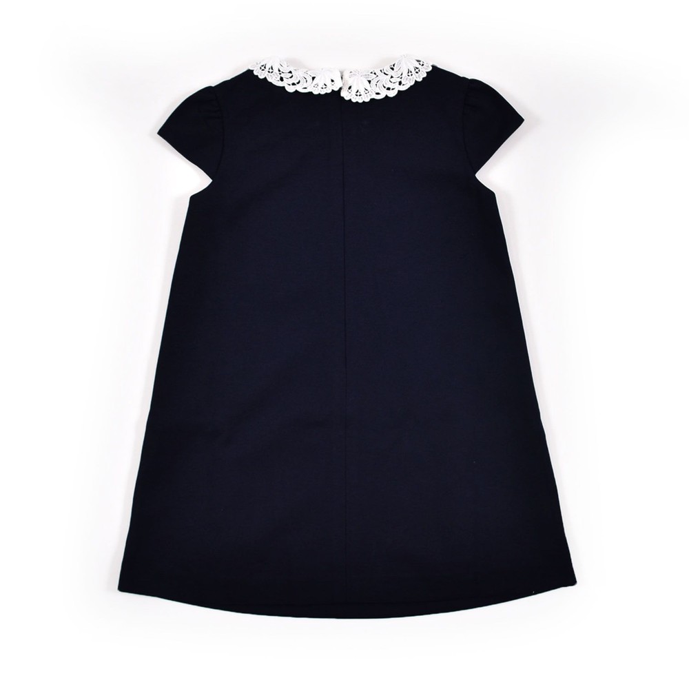 フォーマル ポンチ 襟レース 台形 ジャンパースカート ワンピース (90~140cm) グレー 110cm