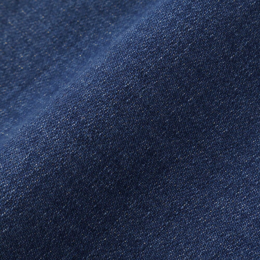 フロント2つボタン ラメデニムパンツ(100~140cm) ネイビー 100cm