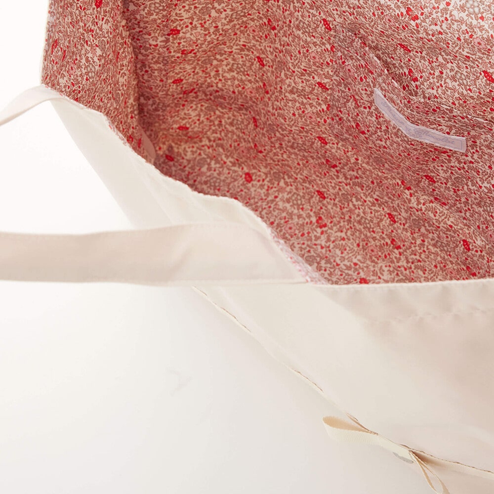 リバティタナローン裏地レッスンバッグ ネイビーxネイビー系 ワンサイズ