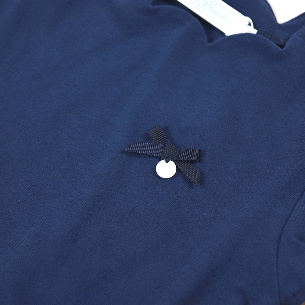 スカラップ リボン ソフト フェミニン Tシャツ (80cm~100cm) ホワイト 100cm