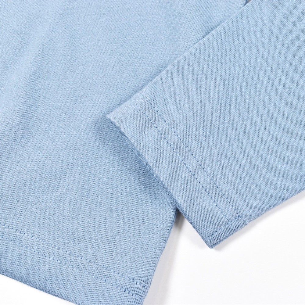 1977 アニマル プリント 長袖 Tシャツ (90~110cm) ブルー 110cm