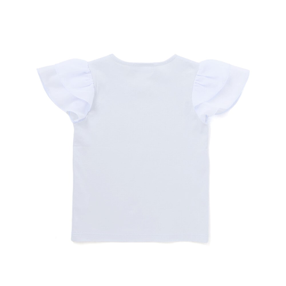 【お揃い】リバティ(MARINA'S WALK)プリントリボンモチーフ 袖シフォンTシャツ(100~140cm) ピンク 100cm