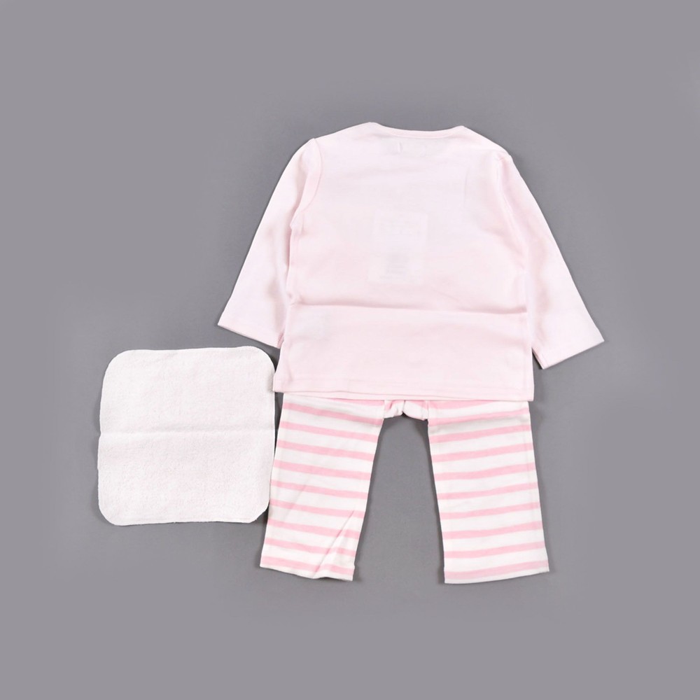 ポケット付Ｔシャツパンツハンカチセット(S ピンク系): 新生児/ベビー-子供服べべの公式通販サイト 「BEBE MALL」