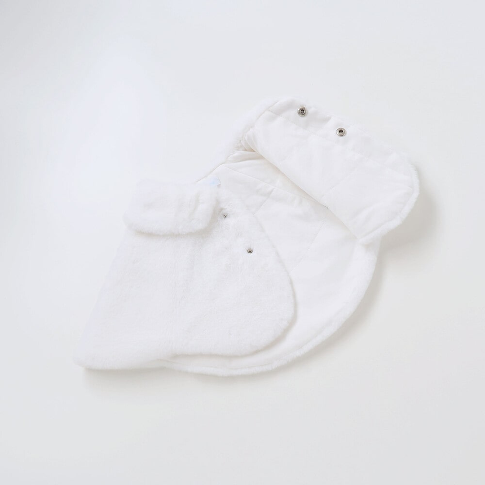 ファースカラップケープ(60~90cm) ホワイト ワンサイズ