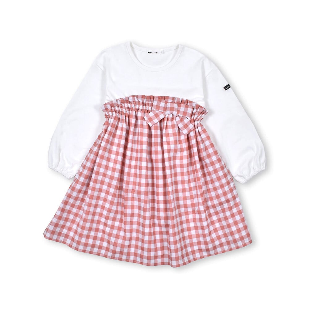 お揃い 】 ウエスト リボン 付き ドッキング チェック ワンピース (80~130cm)(80cm ピンク系): ワンピース【女の子・男の子の子ども服と言えば】【 お揃い 】 ウエスト リボン 付き ドッキング チェック ワンピース (80~130cm)(80cm ピンク系): ワンピース【女の子 ... BeBe★チェックシャツドッキングトレーナー