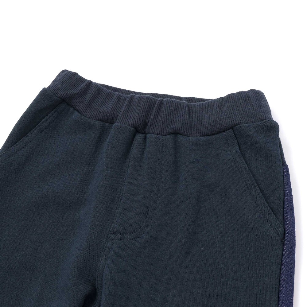【GANJYO】カラー切り替えパンツ(80~130cm) ネイビー 80cm