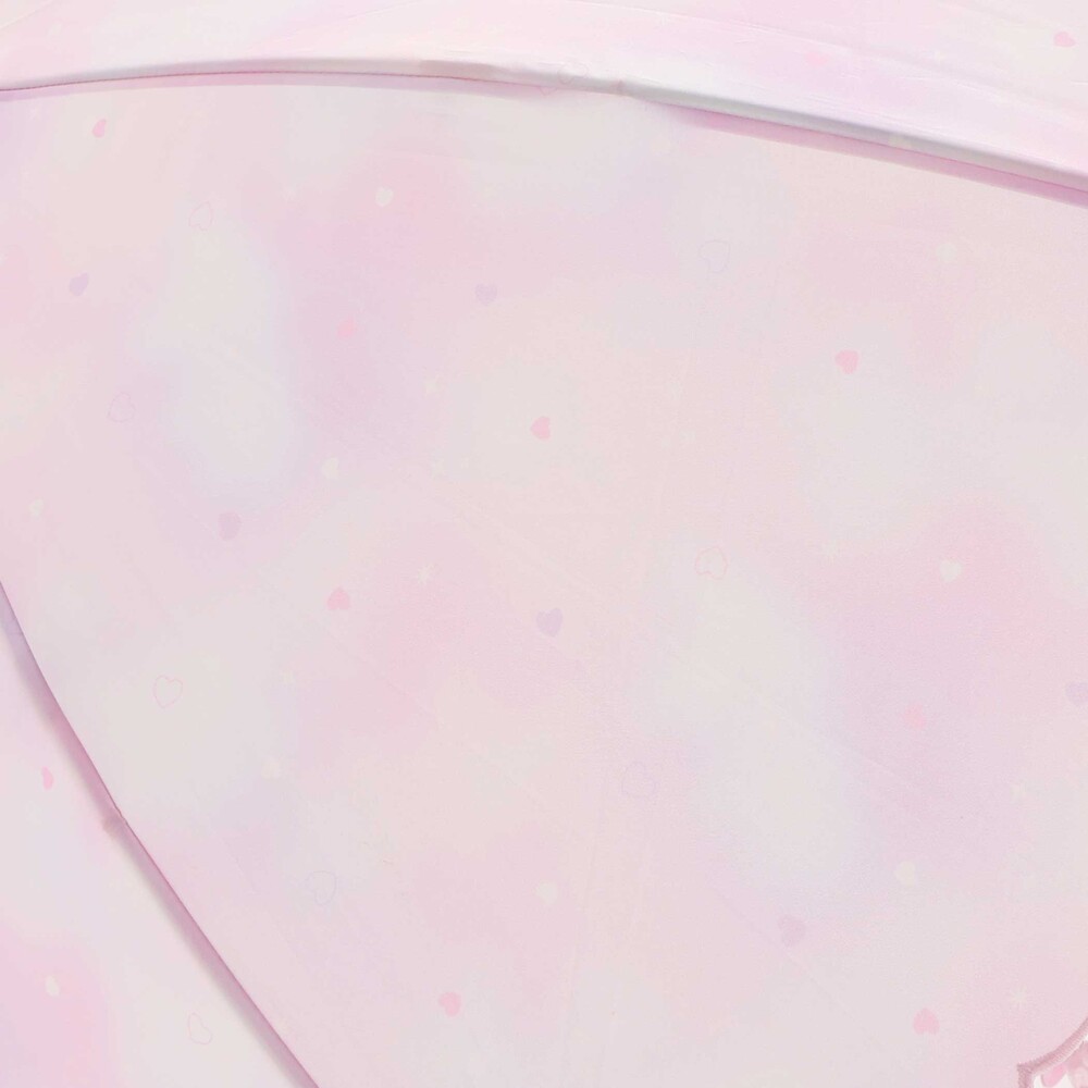 【お揃い】ハートキラキラプリント総柄傘(45~50cm) ブルー系 S(45cm)