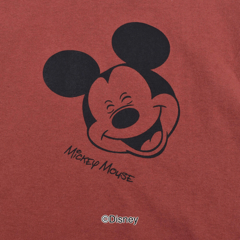 Disney ミッキーマウス ミニーマウス ドナルドダック スマイル 長袖 Tシャツ 80 130cm 80cm レッド 子供服べべの公式通販サイト Bebe Mall