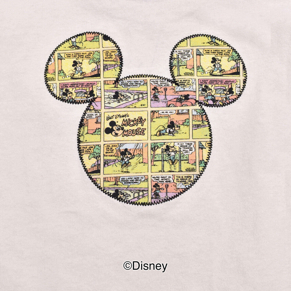 Disney ミッキーマウス ロゴ コミック 長袖 Tシャツ 80 130cm 80cm オフホワイト 子供服べべの公式通販サイト Bebe Mall
