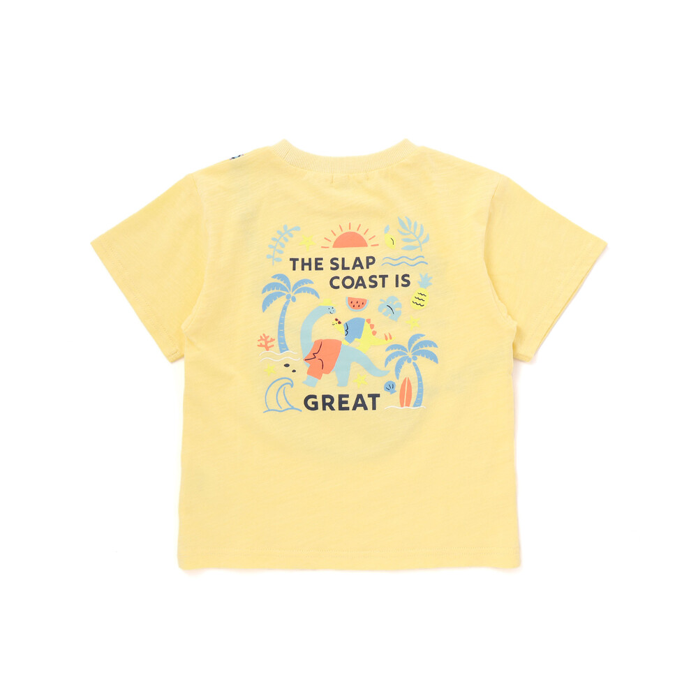 【お揃い】ポシェットトロンプイユ半袖Tシャツ(80~130cm) イエロー 80cm