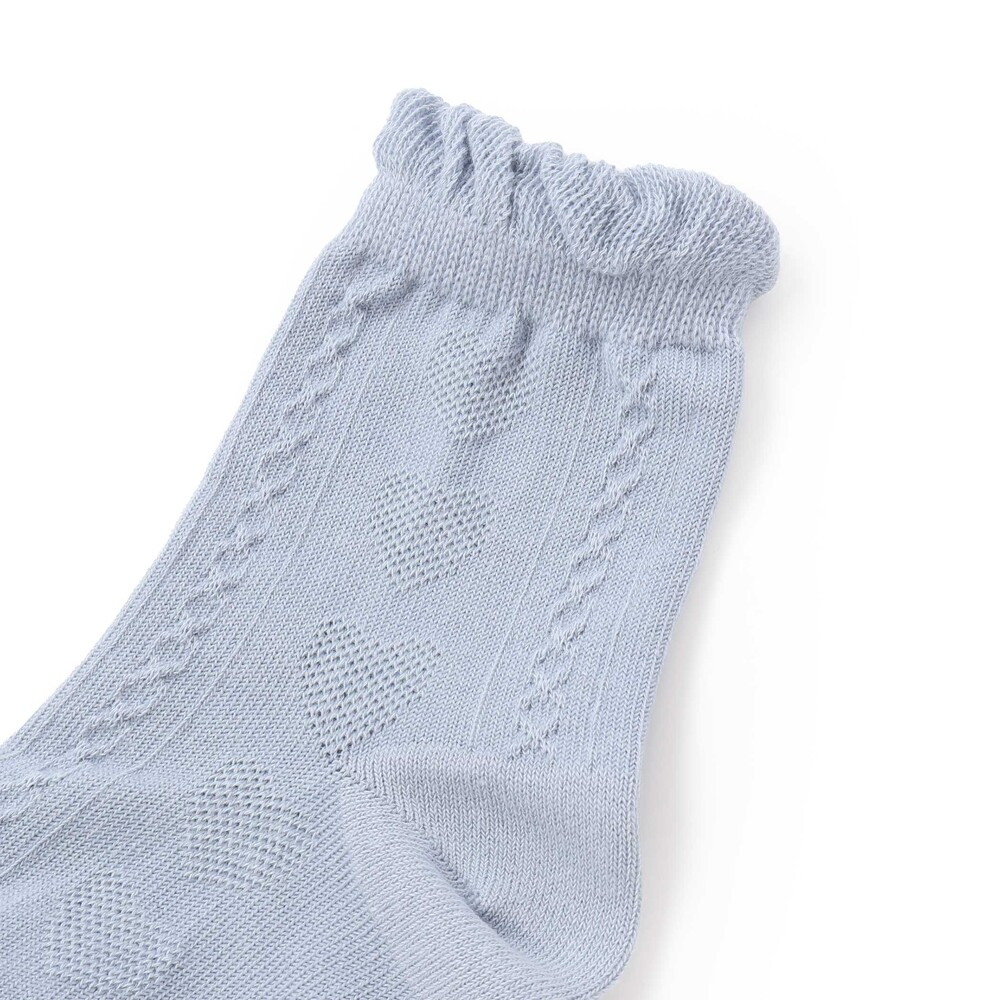 編み柄+総柄アソートレギュラーソックス2Pセット(13~21cm) ホワイト(キャンディー) S(13-15cm)