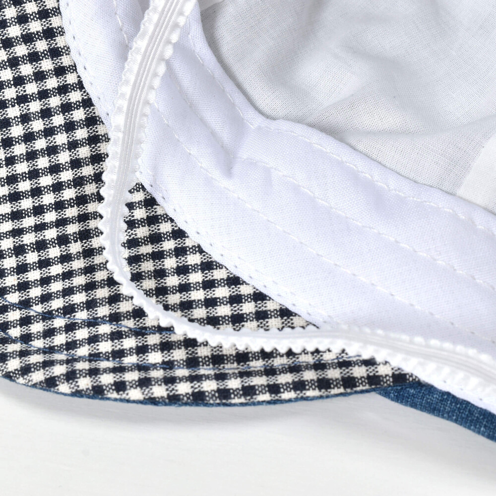 クマ恐竜立体モチーフキャップベビー(46~48cm) ネイビー(恐竜) 46cm