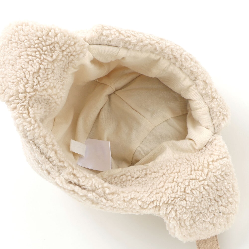 アニマルクマドラゴン耳付きボアフライトキャップベビー(46~48cm) グリーン(ドラゴン) 48cm