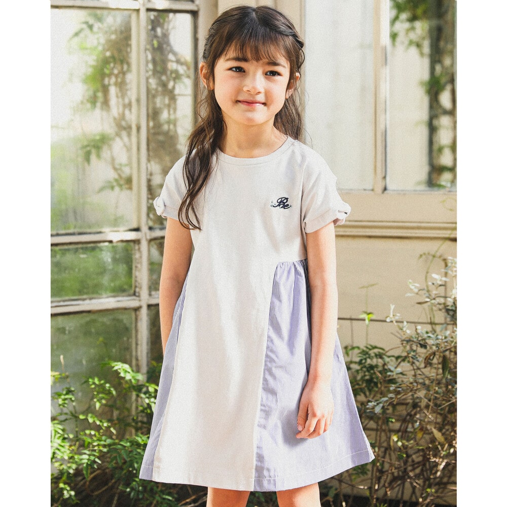 刺繍入りボアワンピース 子供服 子ども服 こども服 キッズ 女の子 秋