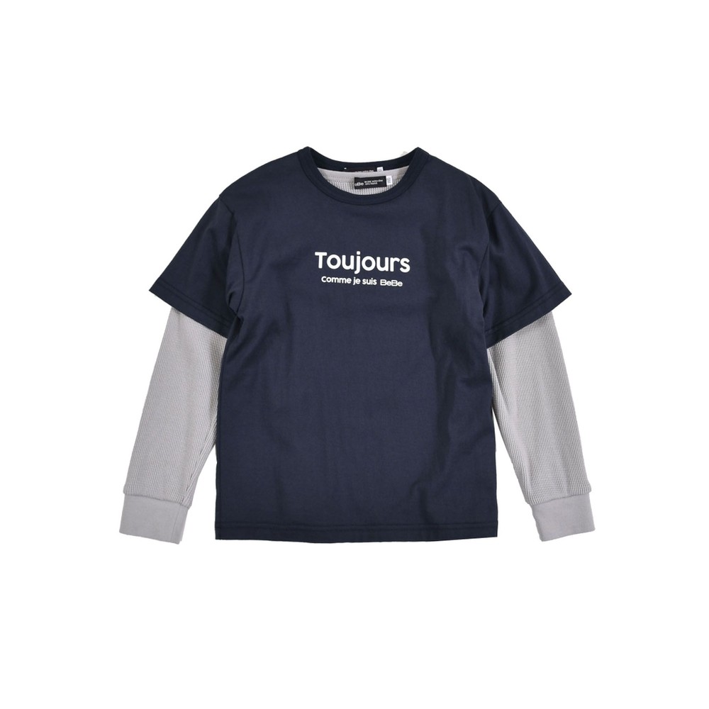 Bebe べべ Bebe Mall Official Online Storeスーピマ 天竺 半袖 ビッグ Tシャツ 長袖 ワッフル Tシャツ セット 90 150cm 90cm ブラック トップス ベベ モール オフィシャルオンラインストア Bebe べべ Bebe Mall Official Online Storeスーピマ 天竺 半袖 ビッグ Tシャツ 長袖 ワッフル Tシャツ セット 90 150cm 90cm ブラック トップス ベベ モール オフィシャルオンラインストア