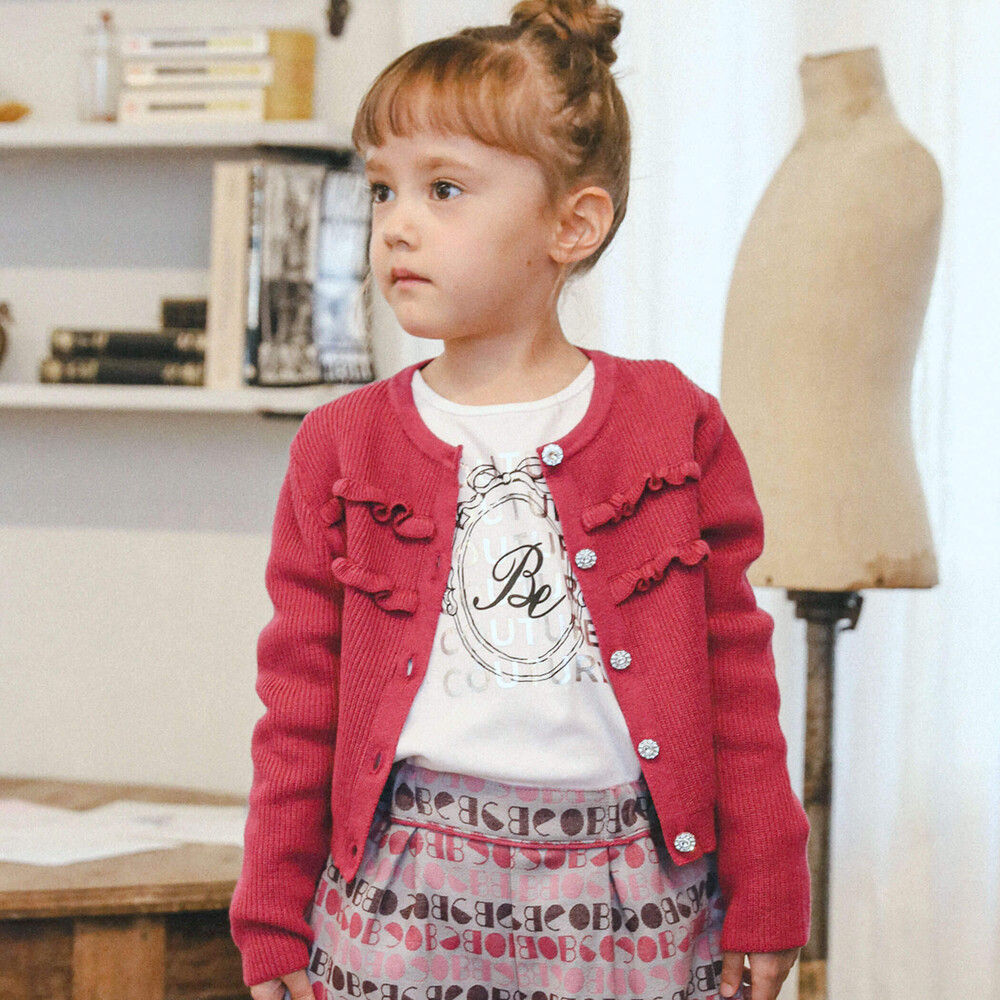 ビジューボタンリブカーディガン(90～150cm)(90cm ピンク): トップス【女の子・男の子の子ども服と言えば】ビジューボタンリブカーディガン(90～150cm)(90cm  ピンク): トップス【女の子・男の子の子ども服と言えば】-子供服べべの公式通販サイト 「BEBE MALL」-子供服べべ ...