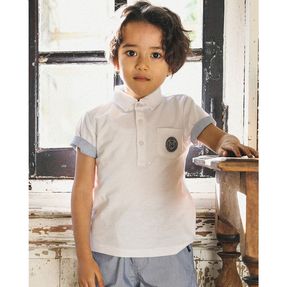 カノコポロシャツ(90~150cm)(90cm ホワイト): トップス【べべモール公式】-子供服べべの公式通販サイト 「BEBE MALL」