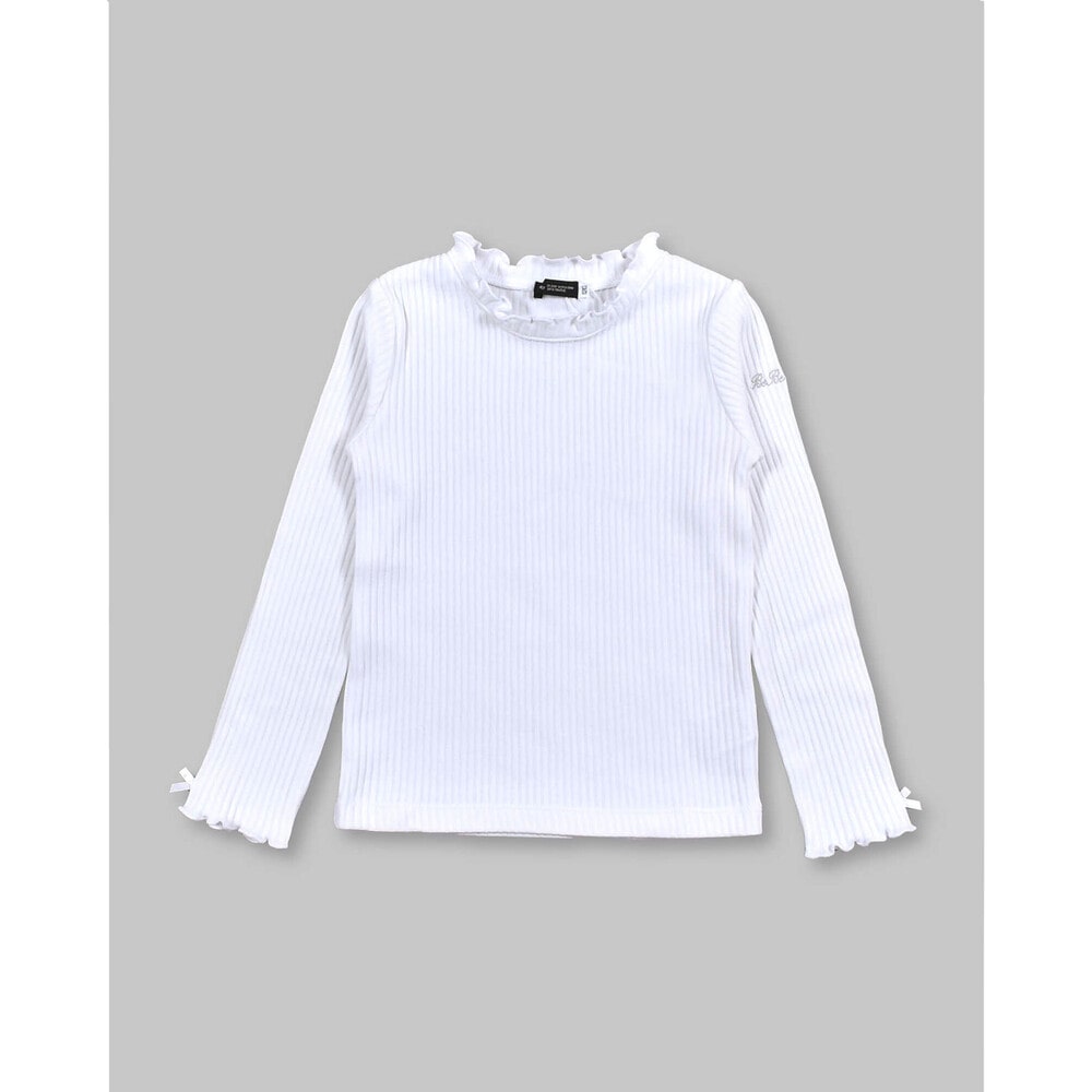 プチ ネック 袖 リボン スムース Tシャツ 90 140cm 90cm ホワイト トップス 子供服べべの公式通販サイト Bebe Mall