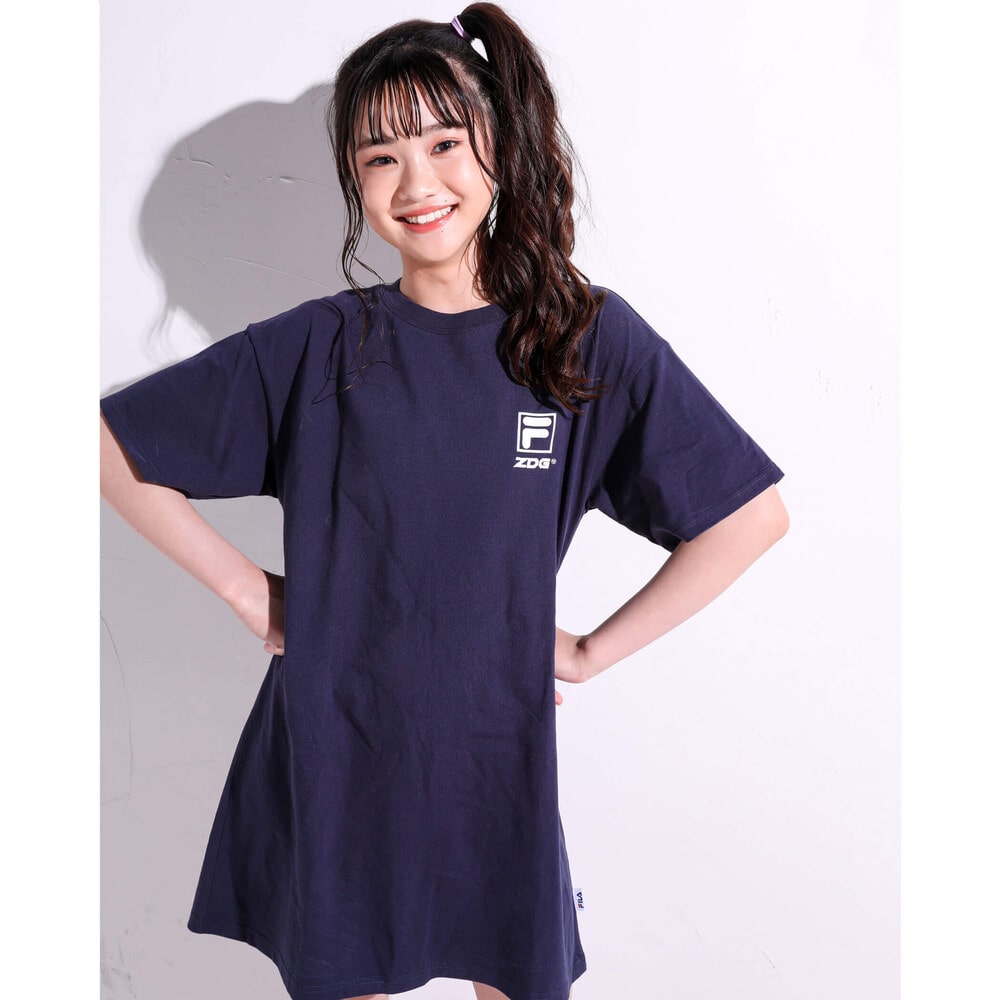 Bebe べべ Bebe Mall Official Online Store Fila Ziddy ニコ プチ掲載 ロゴライン ビッグtシャツ ワンピース 130 160cm 130cm ネイビー ワンピース ベベ モール オフィシャルオンラインストア Bebe べべ Bebe Mall Official Online Store Fila Ziddy ニコ プチ掲載 ロゴライン ビッグtシャツ ワンピース 130 160cm 130cm ネイビー ワンピース ベベ モール オフィシャルオンラインストア
