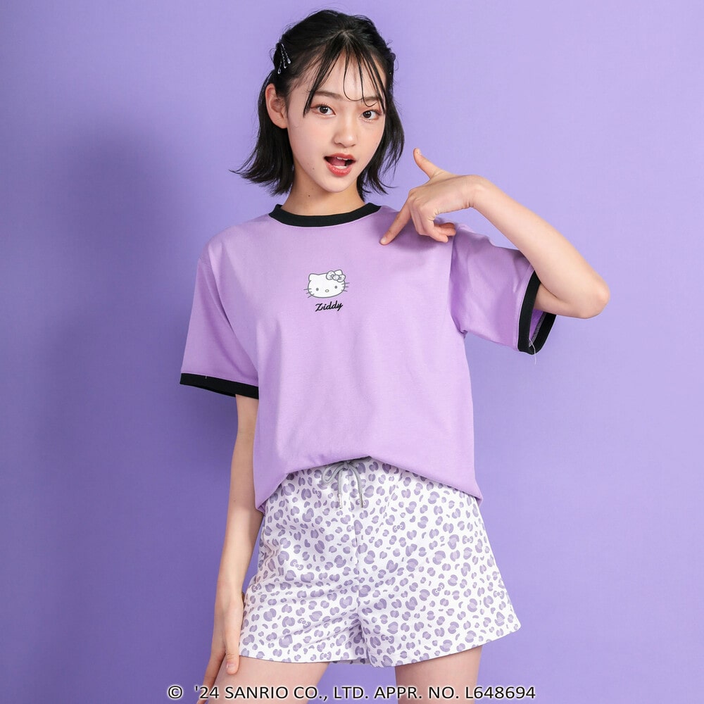 数量限定セール  ニコ☆プチ 掲載 】【ハローキティ×ZIDDY】Tシャツ&ショーパンツ トートバッグ