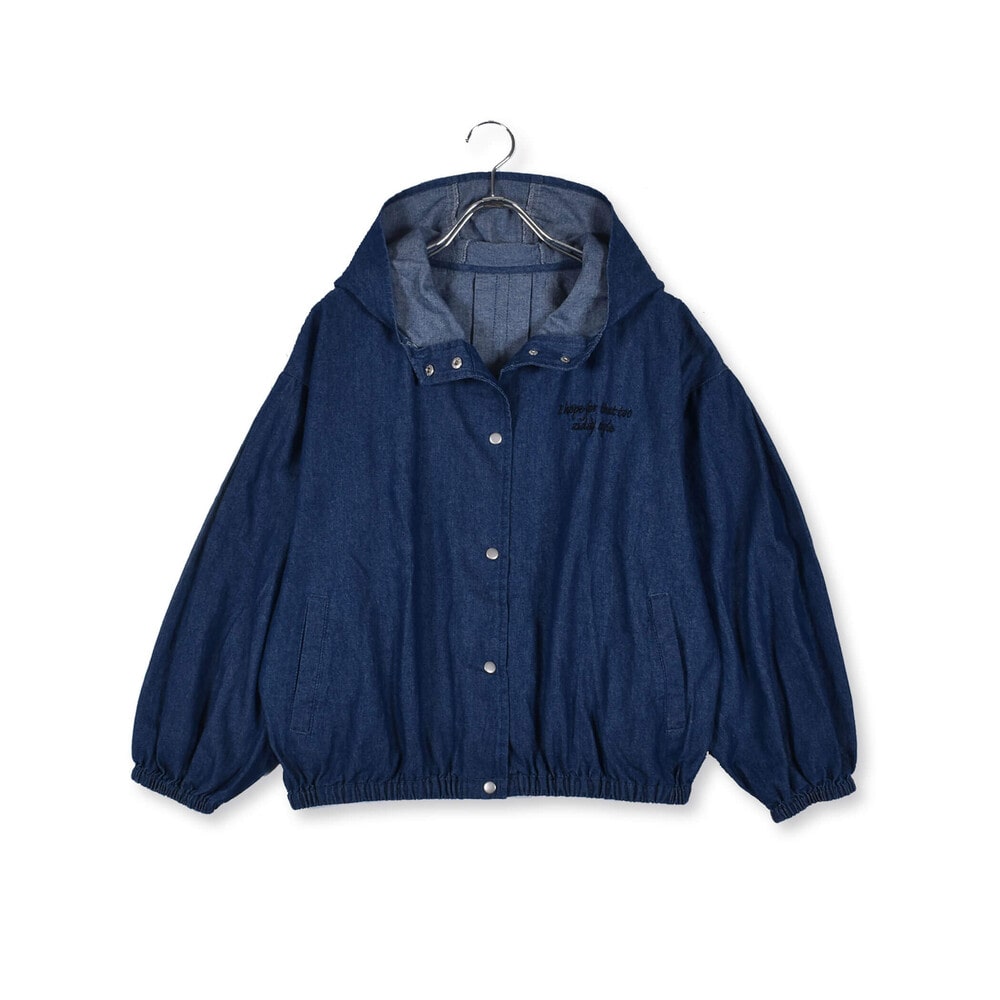 ニコ プチ掲載 デニム マウンテン パーカー 130 160cm 130cm ブルー ジャケット アウター 子供服べべの公式通販サイト Bebe Mall