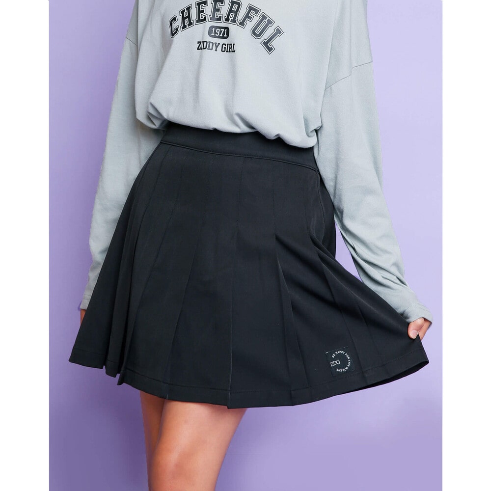 インナー パンツ付き プリーツ スカート 無地 130 160cm 130cm ブラック ボトム 子供服べべの公式通販サイト Bebe Mall