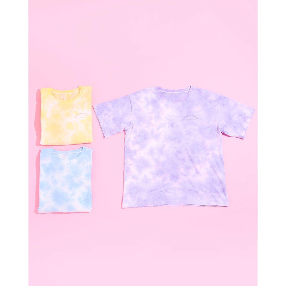 Bebe べべ Bebe Mall Official Online Storeタイダイ柄 カラー Tシャツ 130 160cm 130cm パープル トップス ベベ モール オフィシャルオンラインストア