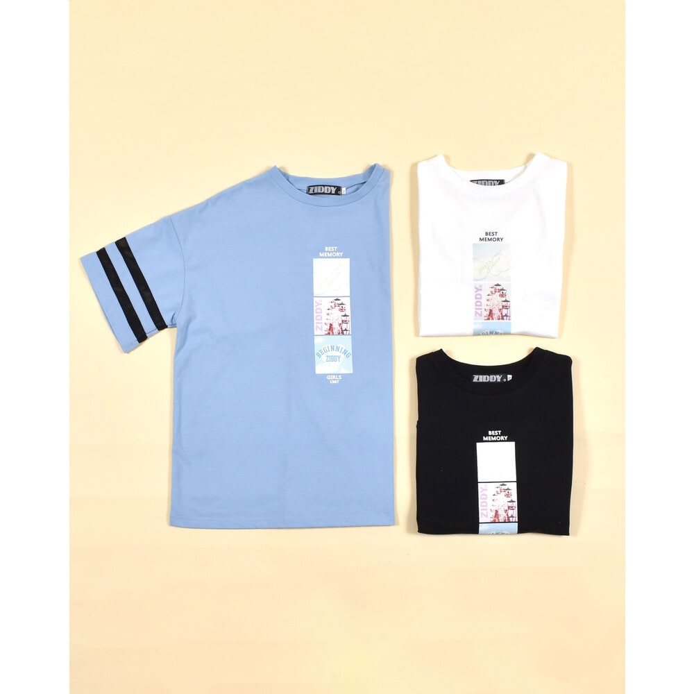 ZIDDY (130~160cm) フォトプリント Tシャツ(130cm ブルー): トップス-子供服べべの公式通販サイト 「BEBE MALL」