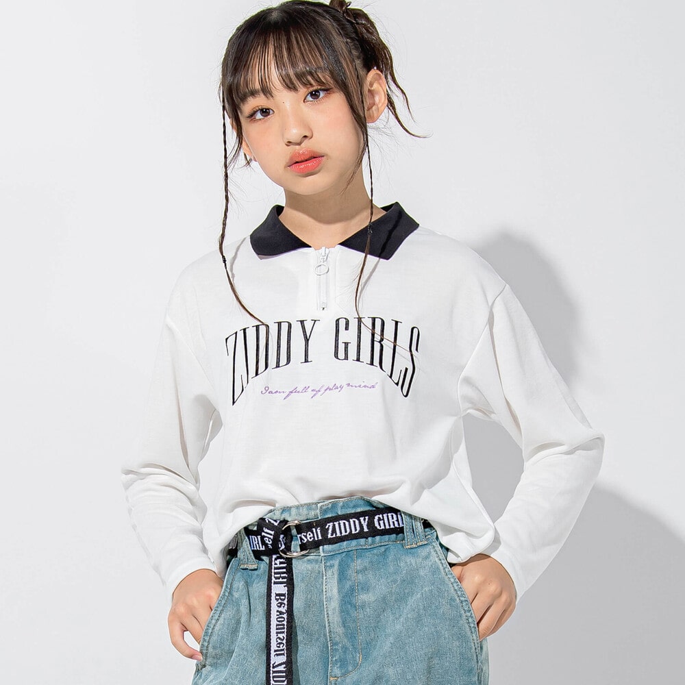 ニコ☆プチ 掲載 】襟付きショート丈ロゴTシャツ(130~160cm)(130cm ホワイト): トップス【女の子・男の子の子ども服と言えば】【  ニコ☆プチ 掲載 】襟付きショート丈ロゴTシャツ(130~160cm)(130cm ホワイト): トップス【女の子・男の子の子ども服と言えば】-子供服べべの  ...