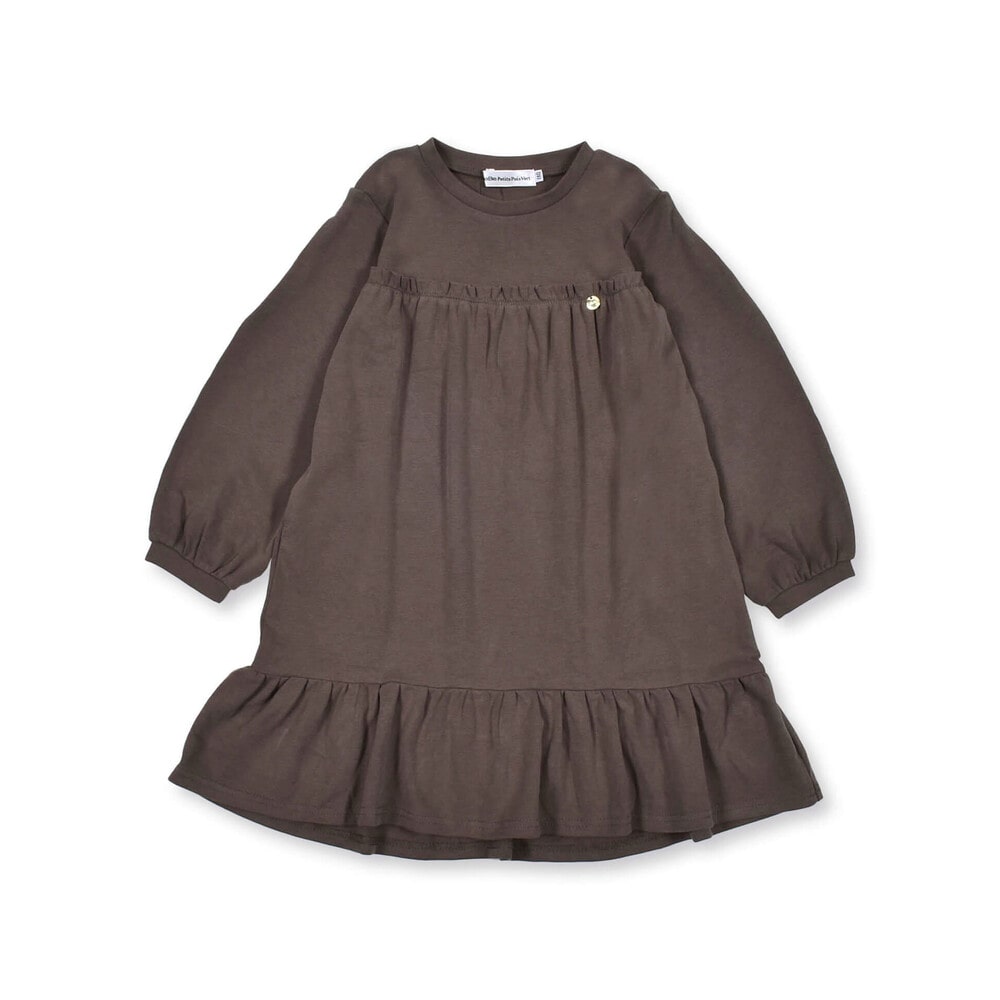 フライス 裾 フリル ギャザー ワンピース (95~150cm)(95cm