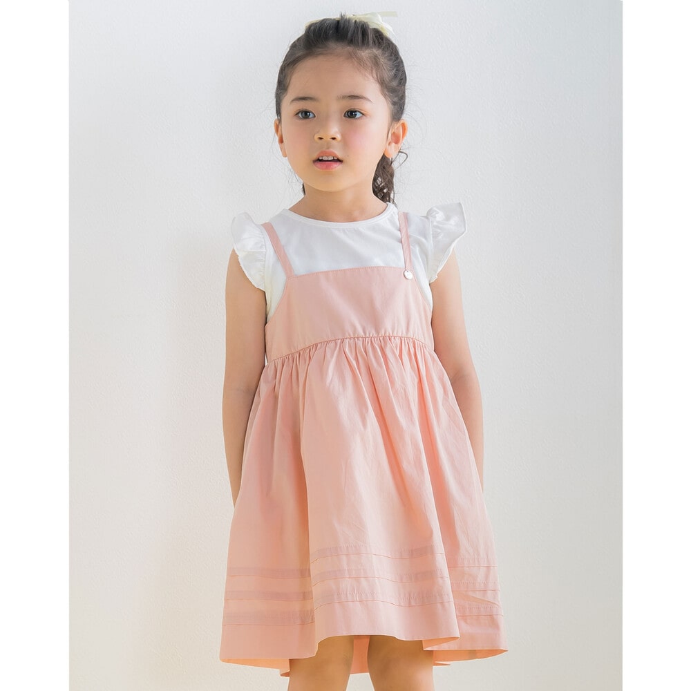 コットン Tシャツ × ワンピース セット (95~150cm)