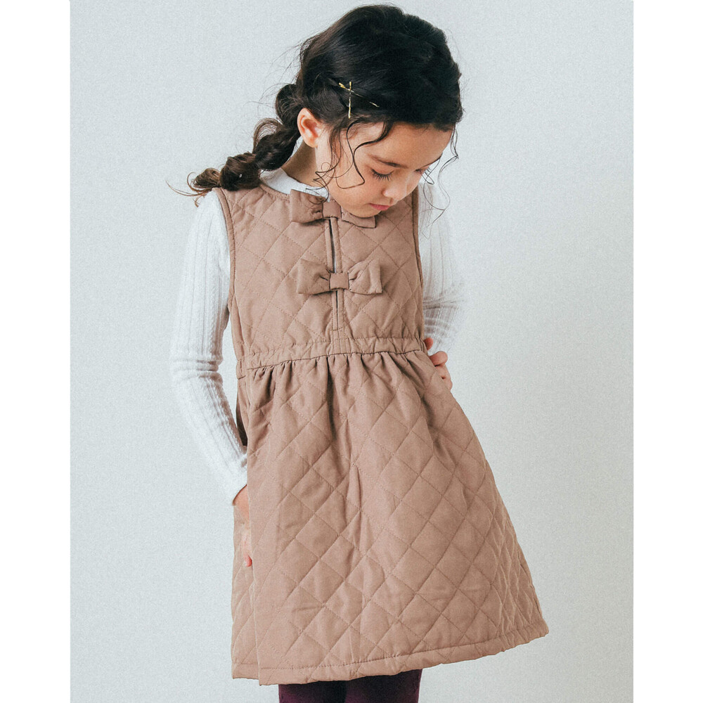 リボン ポイント キルト ジャンパースカート 95 150cm 95cm ベージュ ワンピース 子供服べべの公式通販サイト Bebe Mall リボン ポイント キルト ジャンパースカート 95 150cm 95cm ベージュ ワンピース 子供服べべの公式通販サイト Bebe Mall