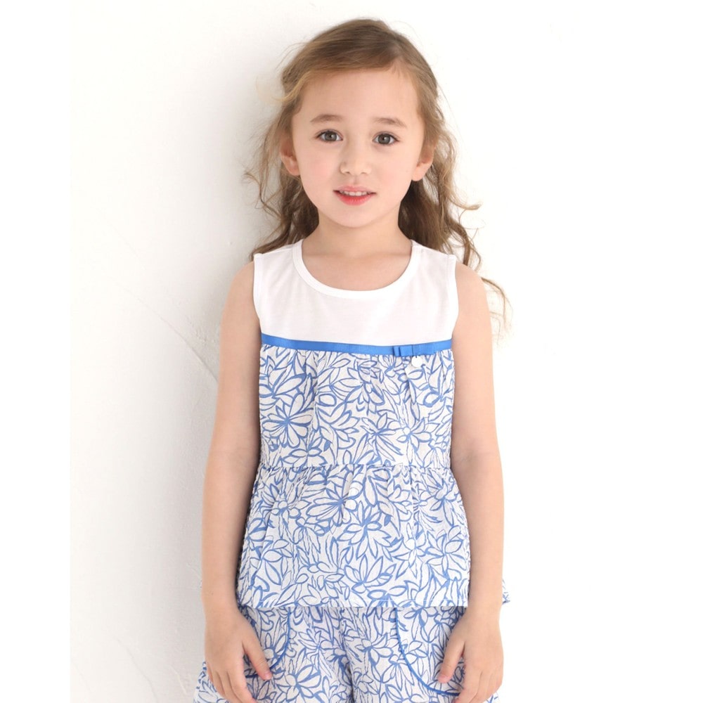 子供服べべの公式通販サイト Bebe Mall 天竺 サッカー フラワー 花 重ね着風 ブラウス トップス 95 150cm 95cm ブルー系 トップス ベベ モール オフィシャルオンラインストア 子供服べべの公式通販サイト Bebe Mall 天竺 サッカー フラワー 花 重ね着風 ブラウス トップス 95 150cm 95cm ブルー系 トップス ベベ モール オフィシャルオンラインストア