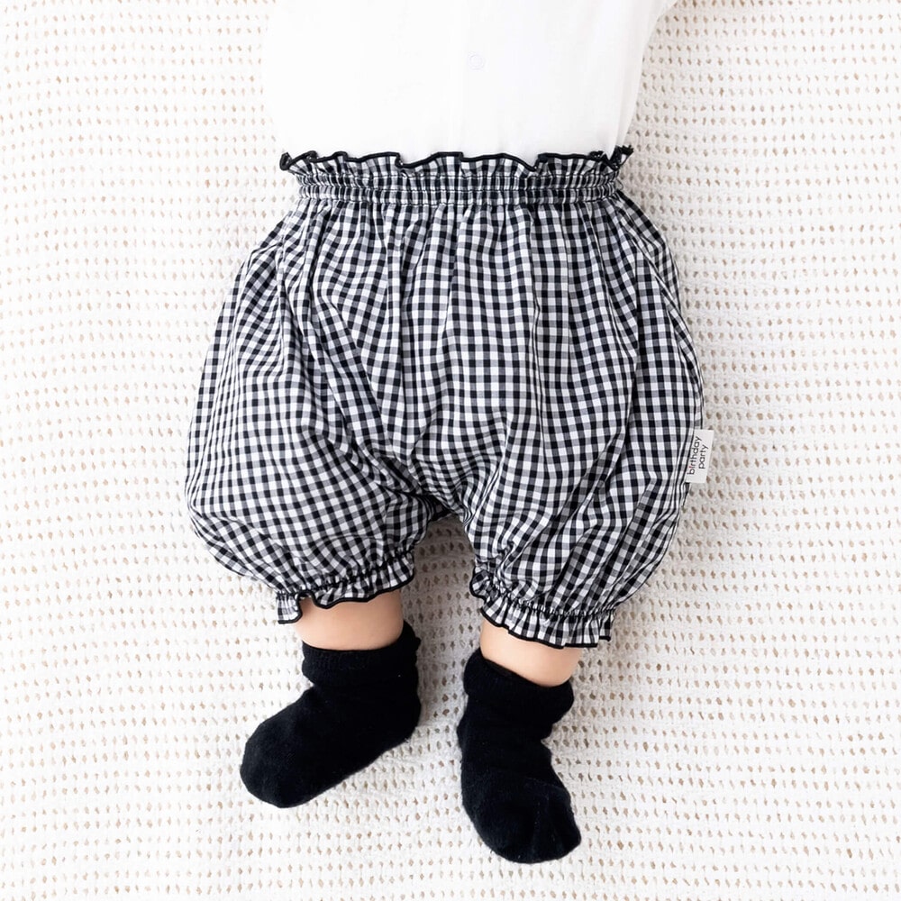 お揃い】ギンガムチェックブルマ(60~80cm)(ワンサイズ(60~80cm