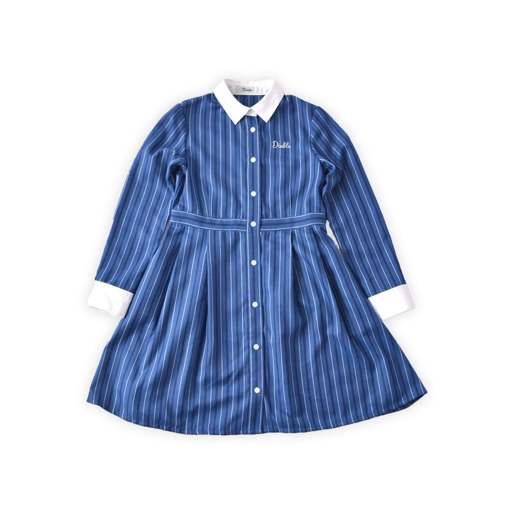 Bebe べべ Bebe Mall Official Online Storeストライプシャツワンピース 1 140cm ネイビー系 Fomal ベベ モール オフィシャルオンラインストア Bebe べべ Bebe Mall Official Online Storeストライプシャツワンピース 1 140cm ネイビー系 Fomal ベベ モール オフィシャルオンラインストア