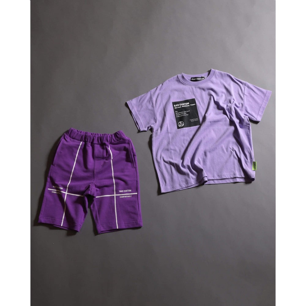 クロスライン プリント ハーフ パンツ 120 160cm 120cm パープル ボトム 子供服べべの公式通販サイト Bebe Mall