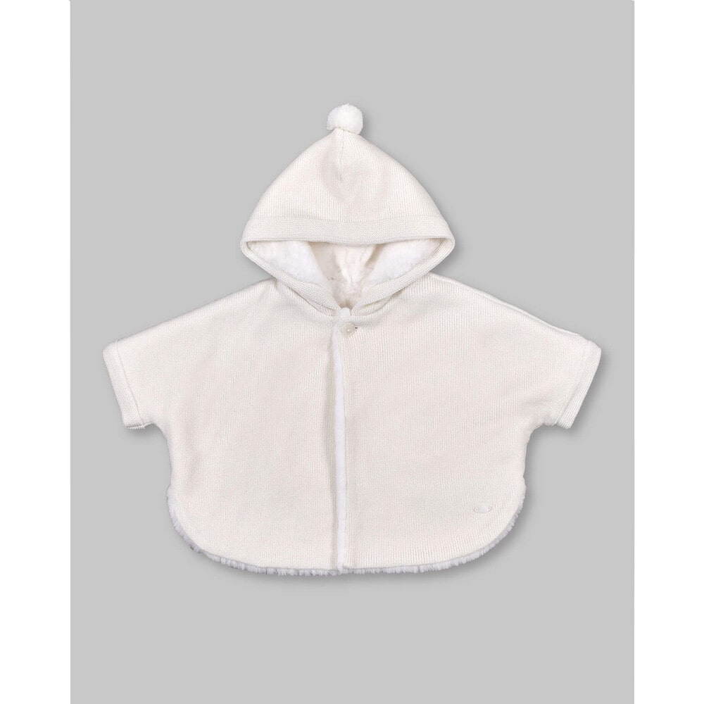 子供服べべの公式通販サイト Bebe Mall 日本製 ポンポン ファー セーター マント ベビー 50 90cm ﾜﾝｻｲｽﾞ オフホワイト 新生児 ベビー ベベ モール オフィシャルオンラインストア